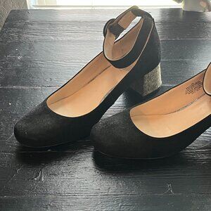 Nine West Suede Pumps w/ Ankle Strap